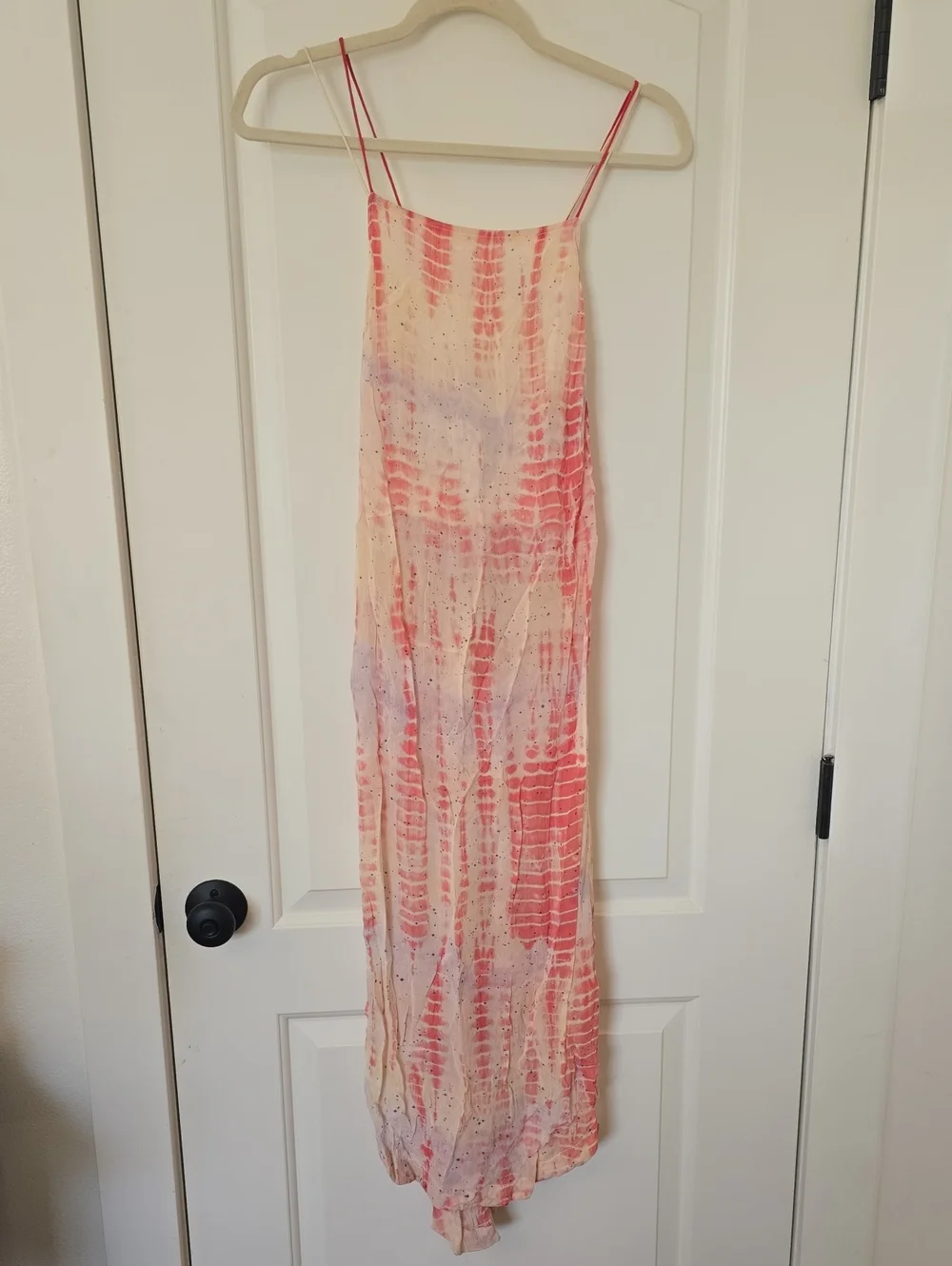 Free People Tie Dye High Slit Top